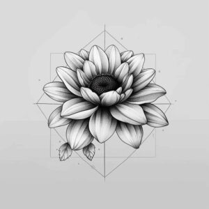 Delikatne kwiaty - Free tattoo design ideas ai genereted - inkby.ai