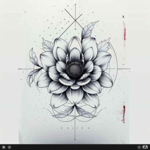 Delikatne kwiaty - Free tattoo design ideas ai genereted - inkby.ai