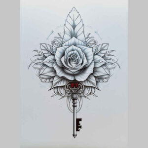 Delikatne kwiaty - Free tattoo design ideas ai genereted - inkby.ai