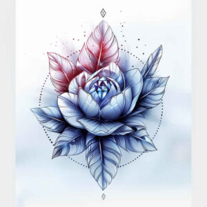 Delikatne kwiaty - Free tattoo design ideas ai genereted - inkby.ai