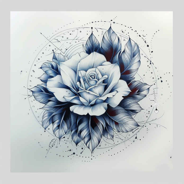 Delikatne kwiaty - Free tattoo design ideas ai genereted - inkby.ai