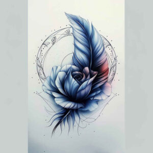 Piórka - Free tattoo design ideas ai genereted - inkby.ai