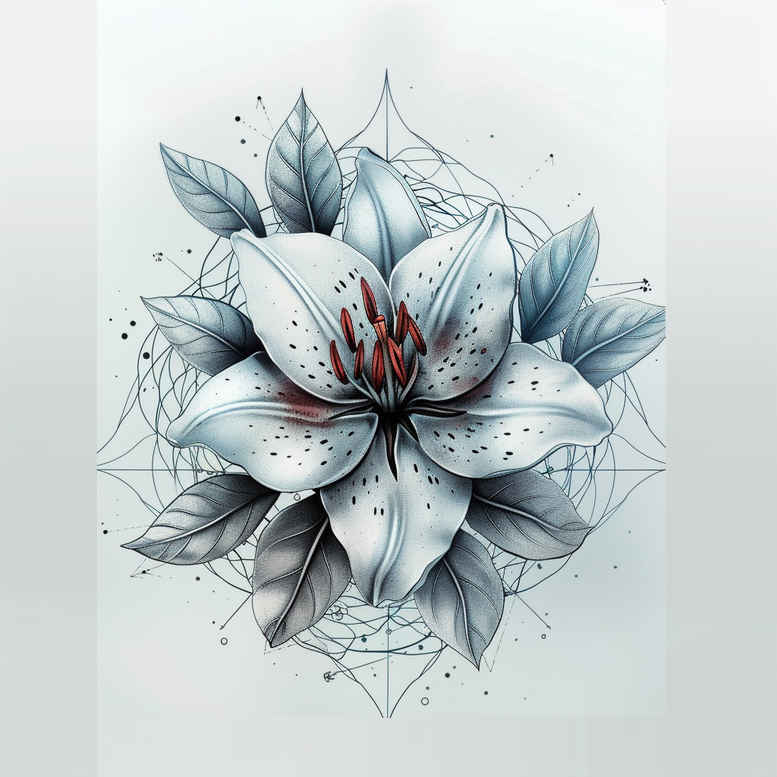 Delikatne kwiaty - Free tattoo design ideas ai genereted - inkby.ai