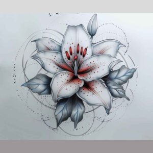 Delikatne kwiaty - Free tattoo design ideas ai genereted - inkby.ai