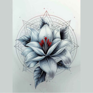 Delikatne kwiaty - Free tattoo design ideas ai genereted - inkby.ai