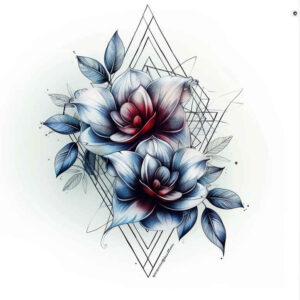 Delikatne kwiaty - Free tattoo design ideas ai genereted - inkby.ai
