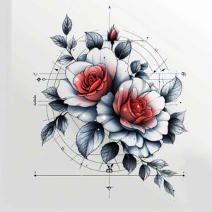 Delikatne kwiaty - Free tattoo design ideas ai genereted - inkby.ai