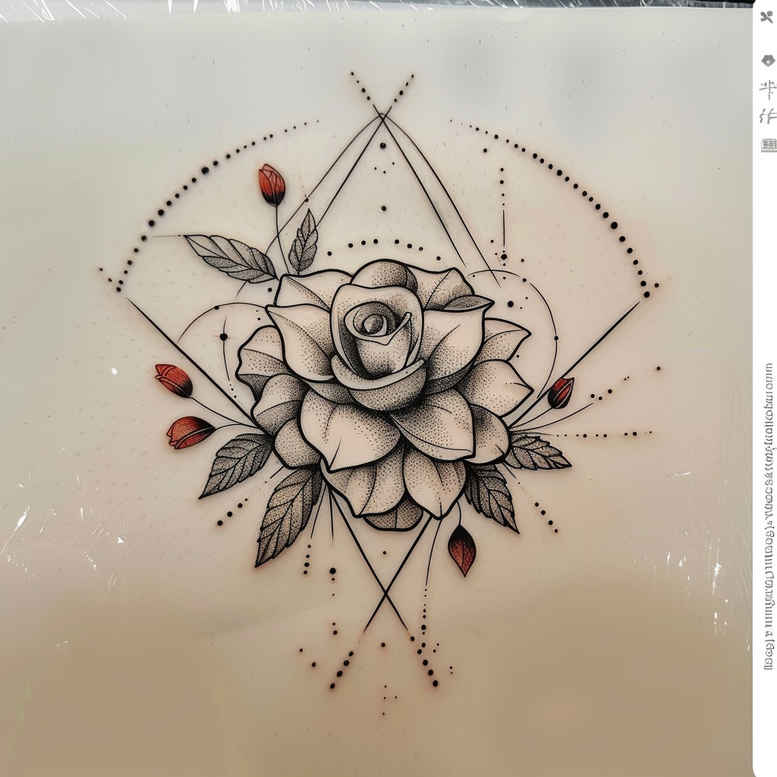 Delikatne kwiaty - Free tattoo design ideas ai genereted - inkby.ai