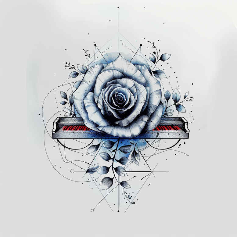 Delikatne kwiaty - Free tattoo design ideas ai genereted - inkby.ai