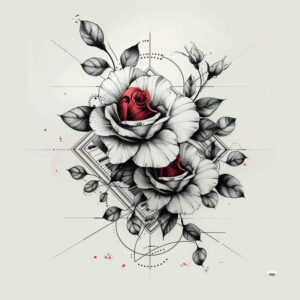 Delikatne kwiaty - Free tattoo design ideas ai genereted - inkby.ai