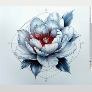Delikatne kwiaty - Free tattoo design ideas ai genereted - inkby.ai