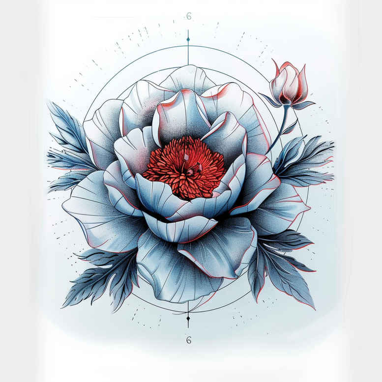 Delikatne kwiaty - Free tattoo design ideas ai genereted - inkby.ai