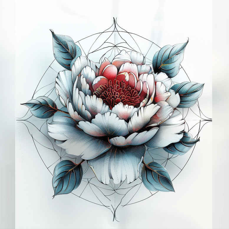 Delikatne kwiaty - Free tattoo design ideas ai genereted - inkby.ai