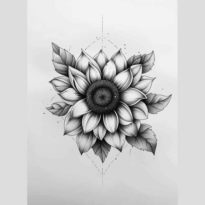 Delikatne kwiaty - Free tattoo design ideas ai genereted - inkby.ai