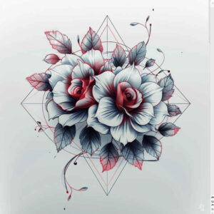 Delikatne kwiaty - Free tattoo design ideas ai genereted - inkby.ai