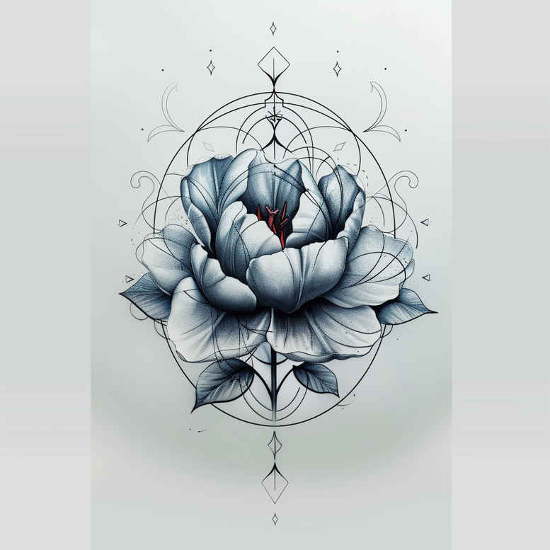 Delikatne kwiaty - Free tattoo design ideas ai genereted - inkby.ai