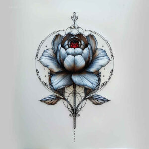 Delikatne kwiaty - Free tattoo design ideas ai genereted - inkby.ai