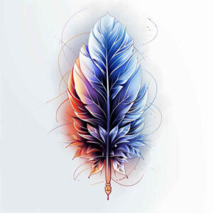 Piórka - Free tattoo design ideas ai genereted - inkby.ai