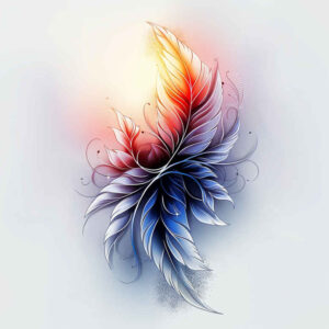 Piórka - Free tattoo design ideas ai genereted - inkby.ai