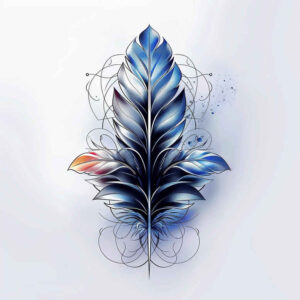 Piórka - Free tattoo design ideas ai genereted - inkby.ai