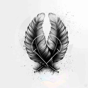 Piórka - Free tattoo design ideas ai genereted - inkby.ai