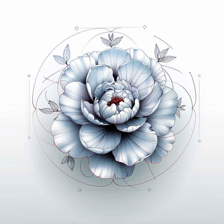 Delikatne kwiaty - Free tattoo design ideas ai genereted - inkby.ai