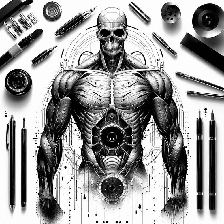 Postacie. - Free tattoo design ideas ai genereted - inkby.ai
