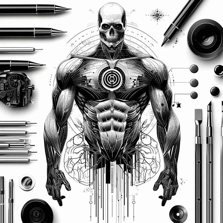 Postacie. - Free tattoo design ideas ai genereted - inkby.ai