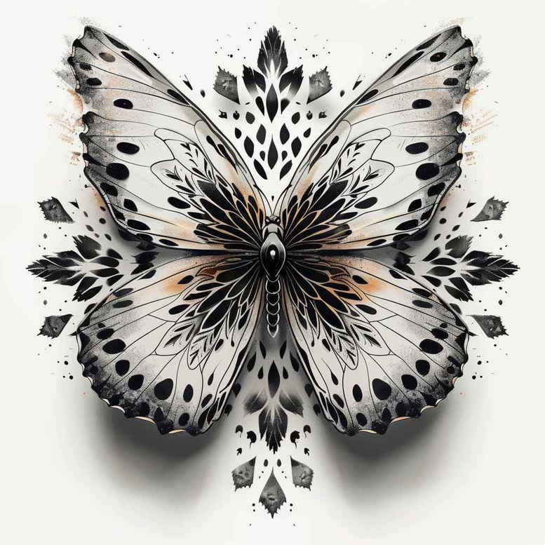 Motyle ćmy ważki - Free tattoo design ideas ai genereted - inkby.ai