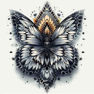 Motyle ćmy ważki - Free tattoo design ideas ai genereted - inkby.ai