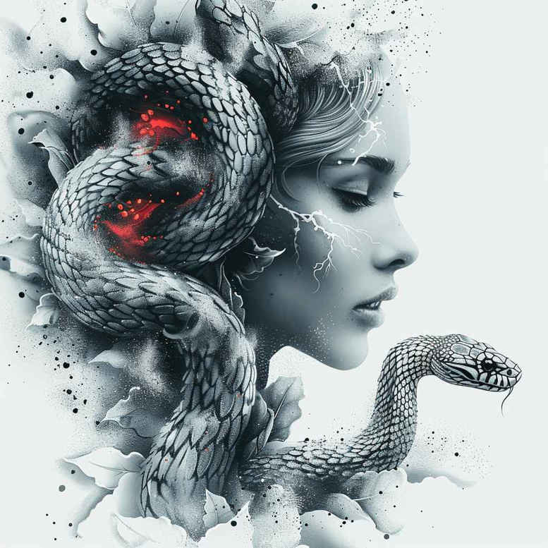 Surrealistyczne postacie - Free tattoo design ideas ai genereted - inkby.ai