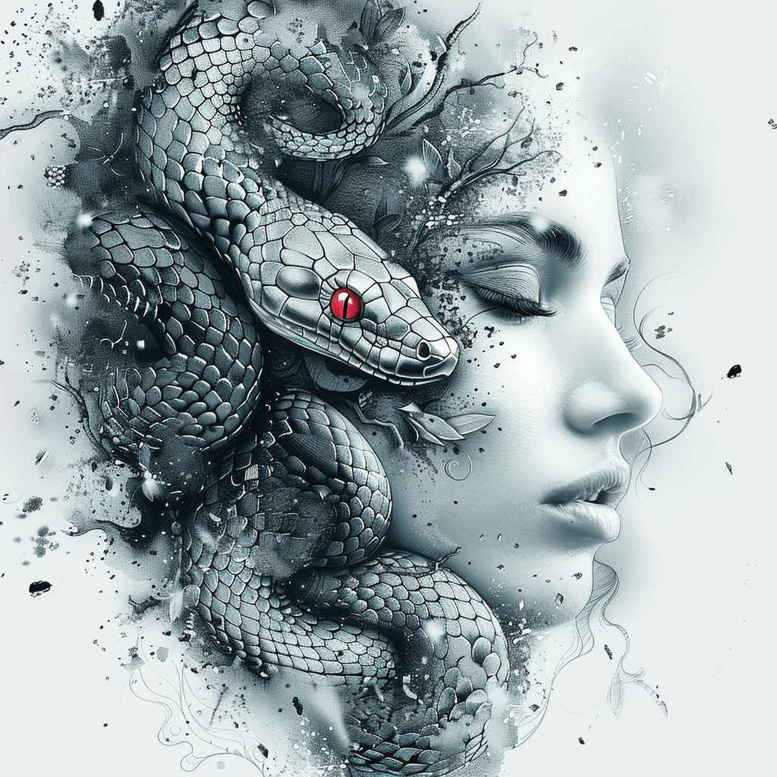 Surrealistyczne postacie - Free tattoo design ideas ai genereted - inkby.ai