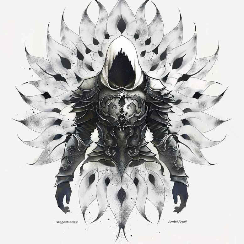 Postacie. - Free tattoo design ideas ai genereted - inkby.ai