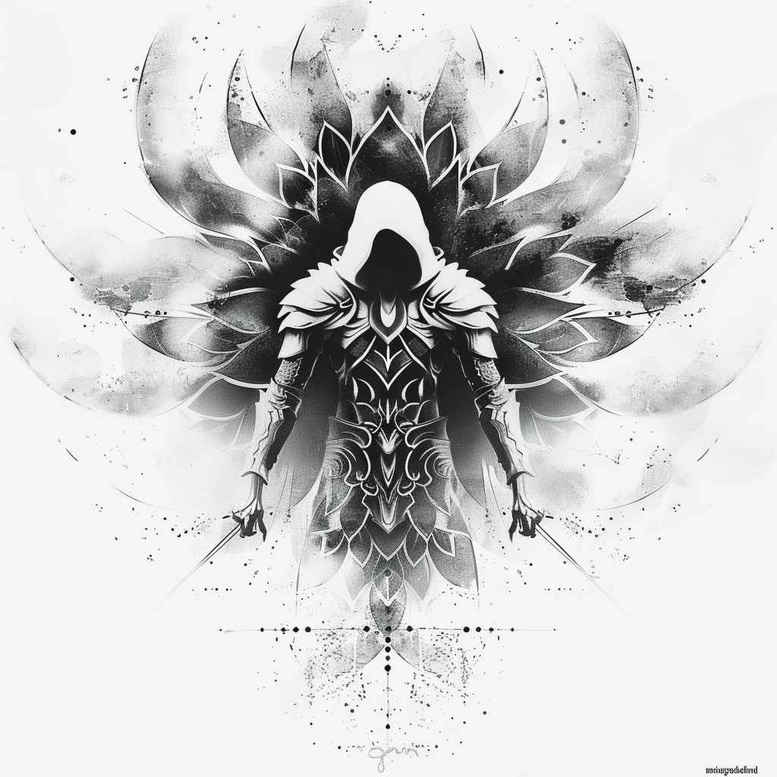 Postacie. - Free tattoo design ideas ai genereted - inkby.ai