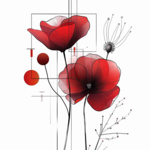 Delikatne kwiaty - Free tattoo design ideas ai genereted - inkby.ai