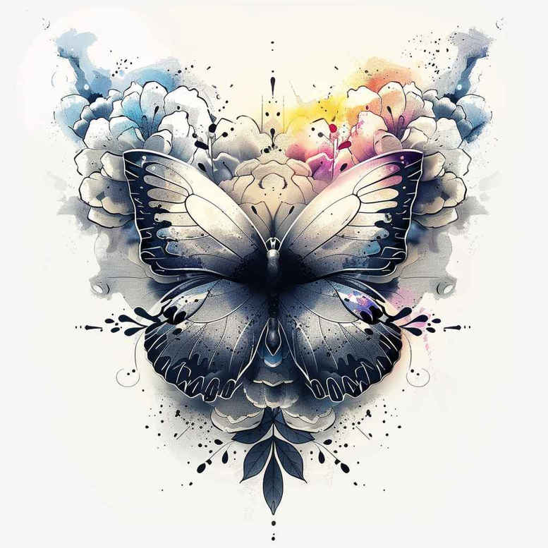 Motyle ćmy ważki - Free tattoo design ideas ai genereted - inkby.ai