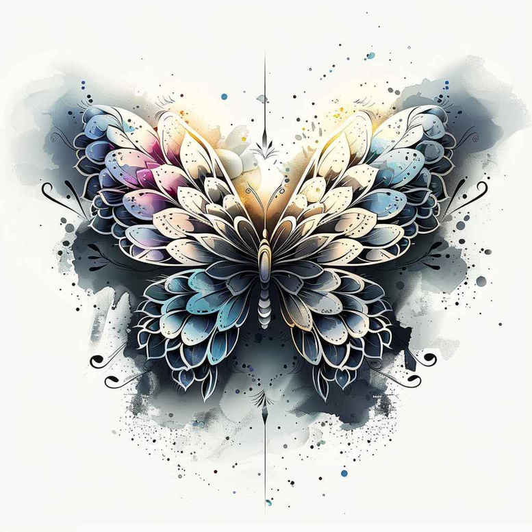 Motyle ćmy ważki - Free tattoo design ideas ai genereted - inkby.ai