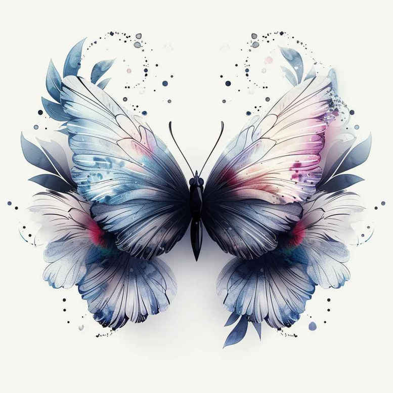 Motyle ćmy ważki - Free tattoo design ideas ai genereted - inkby.ai