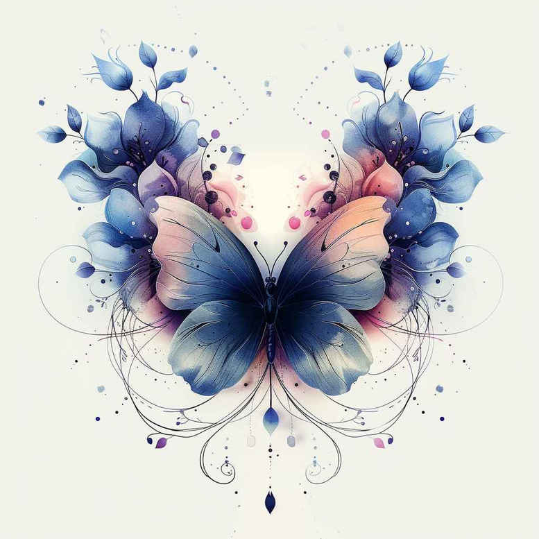 Motyle ćmy ważki - Free tattoo design ideas ai genereted - inkby.ai