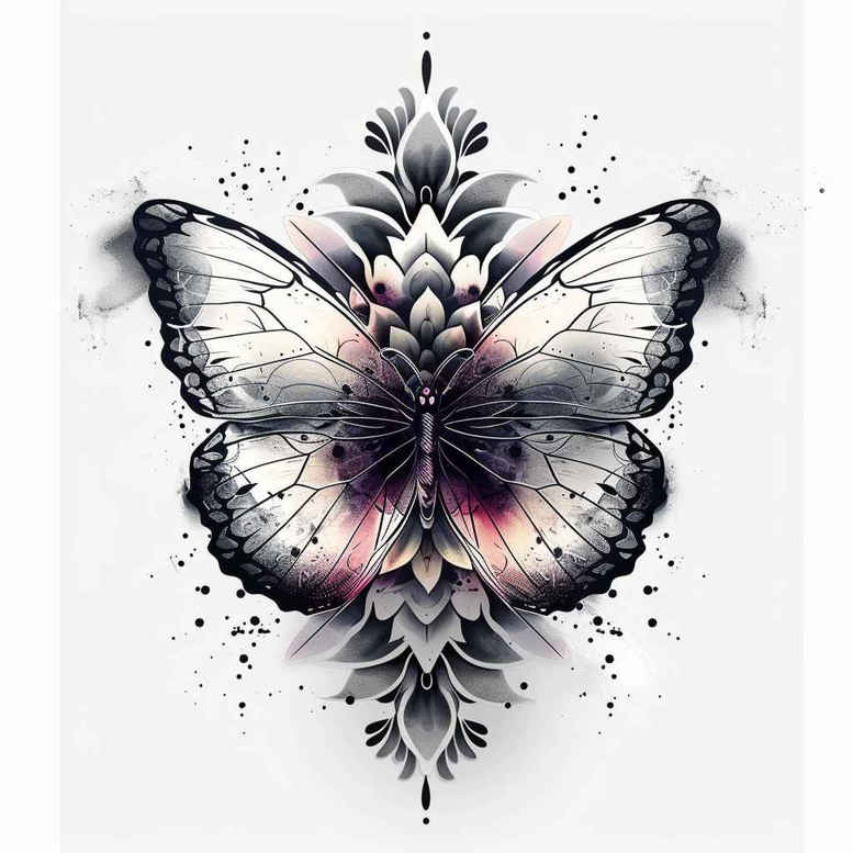 Motyle ćmy ważki - Free tattoo design ideas ai genereted - inkby.ai