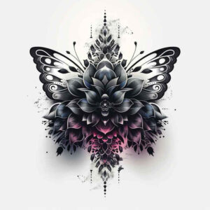 Motyle ćmy ważki - Free tattoo design ideas ai genereted - inkby.ai