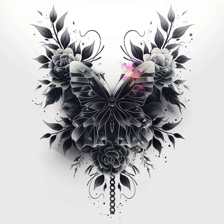 Motyle ćmy ważki - Free tattoo design ideas ai genereted - inkby.ai