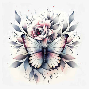 Motyle ćmy ważki - Free tattoo design ideas ai genereted - inkby.ai