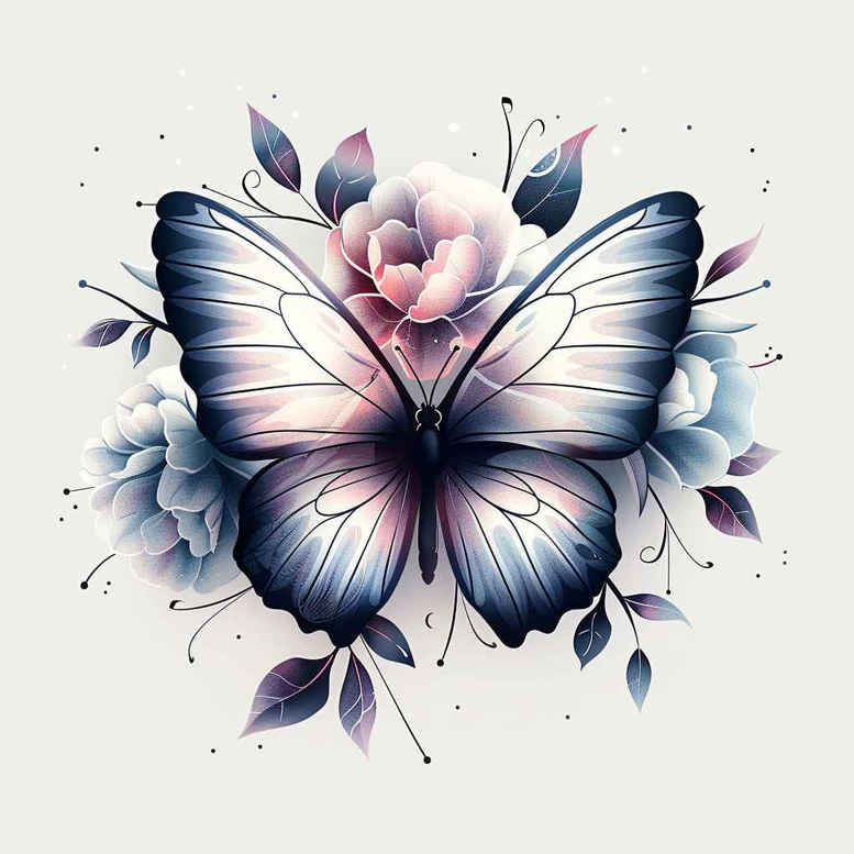 Motyle ćmy ważki - Free tattoo design ideas ai genereted - inkby.ai