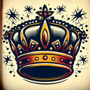 Korony i diamenty - Free tattoo design ideas ai genereted - inkby.ai