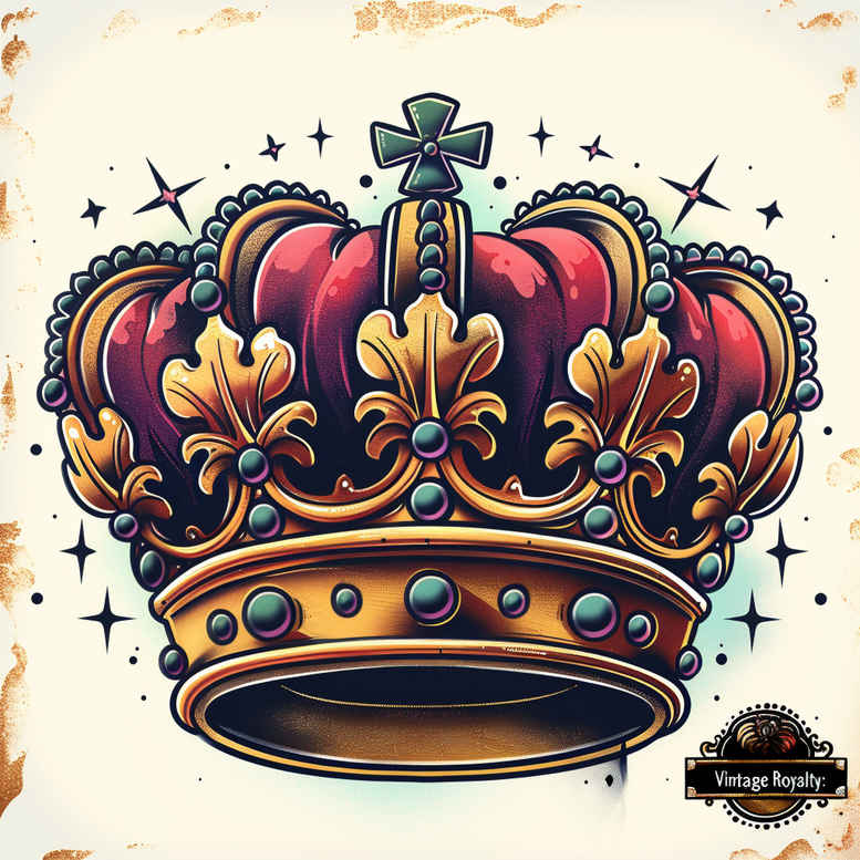 Korony i diamenty - Free tattoo design ideas ai genereted - inkby.ai