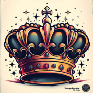 Korony i diamenty - Free tattoo design ideas ai genereted - inkby.ai