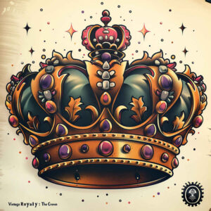 Korony i diamenty - Free tattoo design ideas ai genereted - inkby.ai