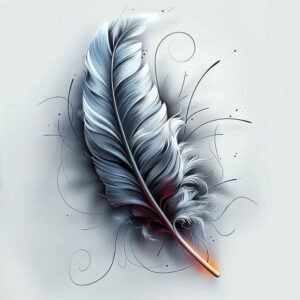 Piórka - Free tattoo design ideas ai genereted - inkby.ai