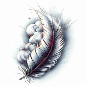 Piórka - Free tattoo design ideas ai genereted - inkby.ai